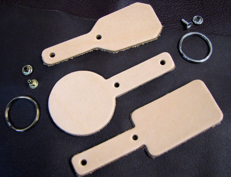 blank keychain leather shapes