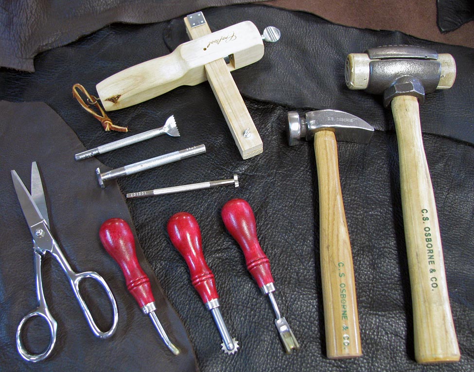 basic leatherworking tools