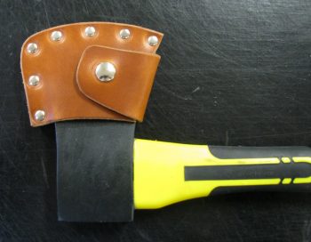 Handmade leather hatchet cover