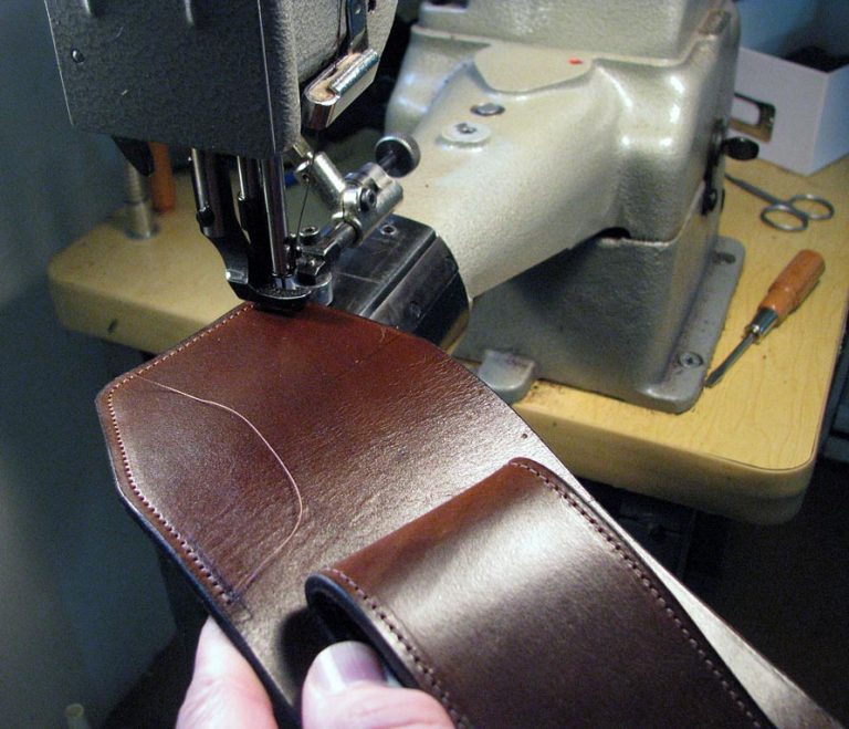 Sewing leather iPhone case
